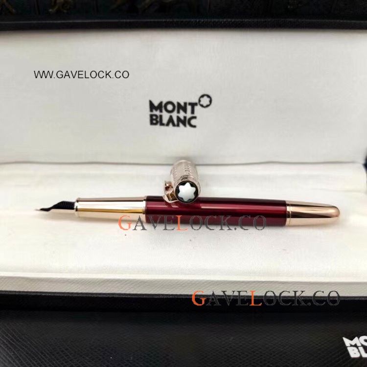 New Montblanc Le Petit Prince Rose Gold&Red Fountain Pen